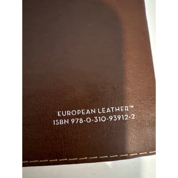 Zondervan NIV Study Bible 2008 European Leather Cover Green/Brown Red Lettering - Picture 3 of 6